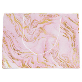 Ro Guld Rosa Marble White Abstrakt Glam