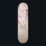 Ro Guld Rosa Marble Wood Girly Chic Monogram Mini Skateboard Bräda 18,5 Cm<br><div class="desc">Att presentera vår Ro Rosa Marble Wood Girly Chic Monogram Skateboard - en inspirerad skapelse som är designad för att fånga skater flickors innersta överallt. Denna personlig skateboard kombinerar inslag av elegans och spelfasthet, som har ett vackert ro guld hue, rosa marble struktur och träaccents. Tillägget av ett monogram ger...</div>