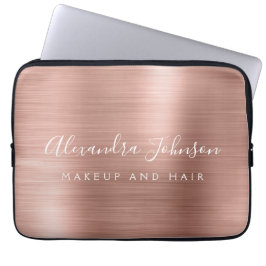 Ro Guld - Rosa Metallic Monogram Business Laptop Fodral