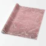 Ro Guld Rosa Modern Trendig Glam Marble Chic Presentpapper<br><div class="desc">papper radbrytning av anpassningsbar</div>