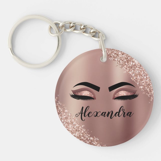 Ro Guld  Rosa Monogram Glitter Eyelash (Framsidan)