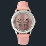 Ro Guld  Rosa Monogram Glitter Eyelash Armbandsur<br><div class="desc">Ro Guld -  Rosan Faux Foil Metallic Gnistra Glitter Brushed Metall Monogram Namn och Initial Eyelash (Lash),  Eyelash Extensions och Ögon Makeup Watch. Det gör perfekten söt 16-årsjubileum,  bröllop,  möhippa,  årsdag,  babydusch eller bachelorette-festgåva till någon som dekorerar hennes rum i trendiget coola stil.</div>