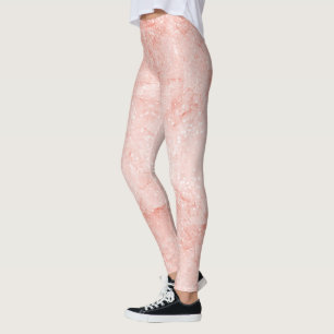 Ro Guld Rosa Quartz Gnistra Marble Shiming Leggings