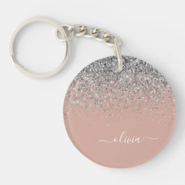 Ro Guld Rosa Silver Glitter
