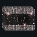Ro Guld  Rosa Silver Glitter Gnistra Party vid  vi Inbjudningar<br><div class="desc">Anpassa för alla händelser</div>