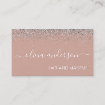 Ro Guld Rosa Silver Glitter Hair Makeup