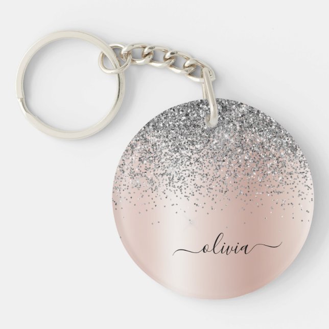 Ro Guld -  Rosa Silver Glitter Monogram (Framsidan)