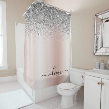 Ro Guld - Rosa Silver Glitter Monogram