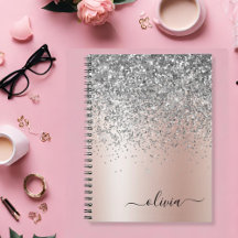 Ro Guld - Rosa Silver Glitter Monogram