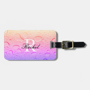 Ro Guld Rosa Vatten droppar ombre Anpassningsbar M Bagagebricka