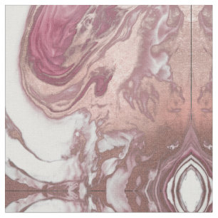 Ro Guld Rosa Vit målad Girly Abstrakt Marble Tyg