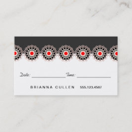 Ro Guld Rosette Hair Salon Möte påminnelse Tidsbeställning Kort