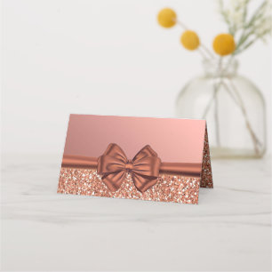 Ro Guld Satin Bow - Placeringskort