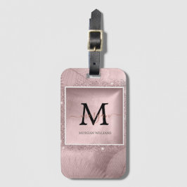 Ro Guld Script Monogram Bagagebricka