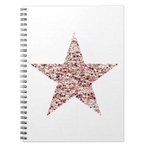 Ro Guld Sequin Twinkle Clipart Shining Star Clip Anteckningsbok