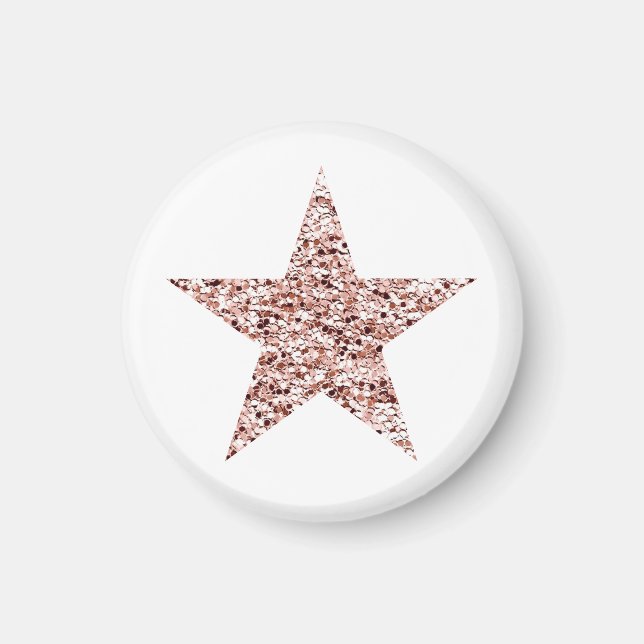 Ro Guld Sequin Twinkle Clipart Shining Star Clip Magnet (Framsidan)