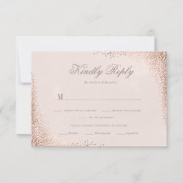 Ro Guld Shimmer Elegant bröllop OSA Kort