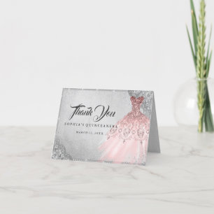 Ro Guld Silver Diamond Gnistra Gown Quinceanera Tack Kort