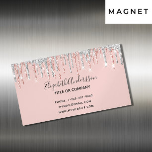 Ro guld silver droppar elegant modern magnetiska visitkort