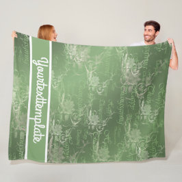 ro, guld, silver, tackande, blommor, blommigt, fleecefilt