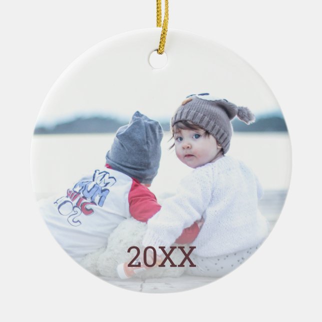 Ro Guld Snowflake 2 Sidofoto jul Julgransprydnad Keramik (Framsidan)