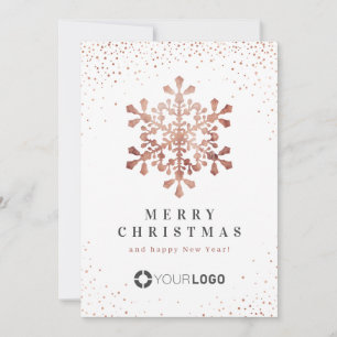 Ro Guld Snowflake Business julkort Inbjudningar