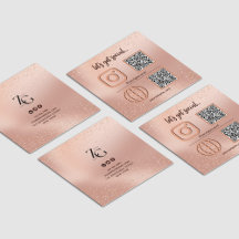 Ro Guld Social Media Sign med QR-kod