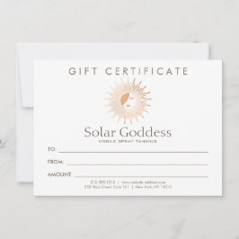 Ro Guld Sol Goddes Girl Spray Tanning Gift Card