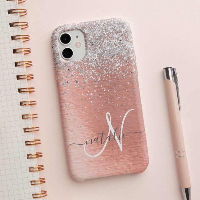 Ro Guld Söt Girly Silver Glitter Sparkly (Skapare uppladdad)
