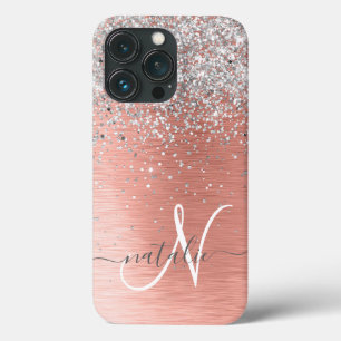 Ro Guld Söt Girly Silver Glitter Sparkly