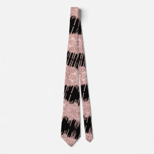 Ro Guld Sparkly Drives Black Neck Tie Slips