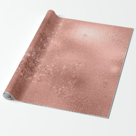 Ro Guld  Sparkly Glitter Powder Abstrakt Presentpapper