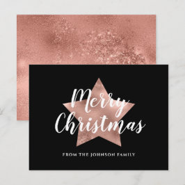 Ro Guld Star God jul Vykort