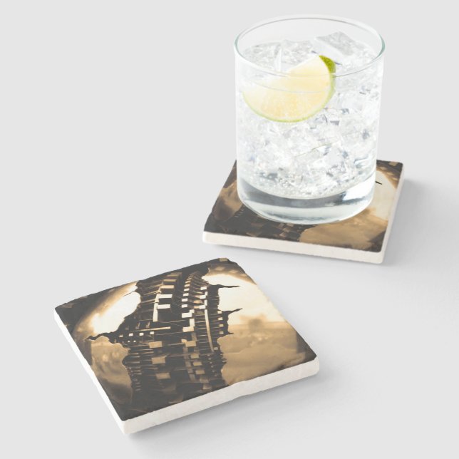 Ro Guld Steampunk Stenunderlägg (Sidan)