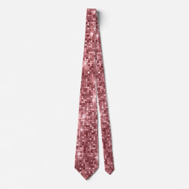 Ro Guld, strålande Glitter Neck Tie Slips
