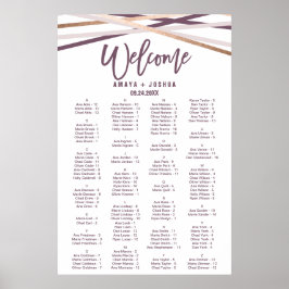 Ro Guld Streamers alfabetiska sittningsschema Poster