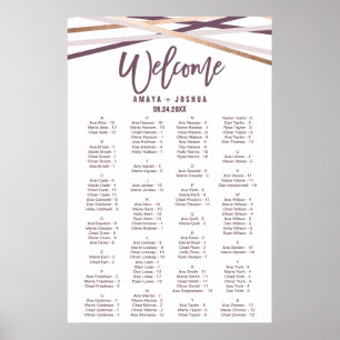 Ro Guld Streamers alfabetiska sittningsschema Poster
