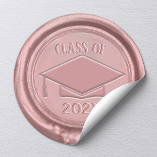 Ro Guld Studentmössa klass 202X säl Vax Runt Klistermärke