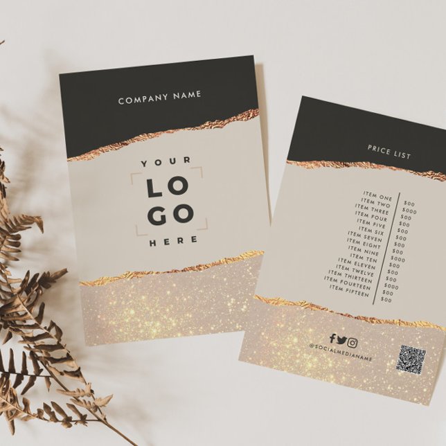 Ro guld svart elegant modern gigantisk pris QR-kod Inbjudningar (Skapare uppladdad)