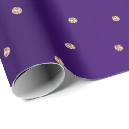 Ro Guld Swarovski Crystals Small Dots Lila Presentpapper