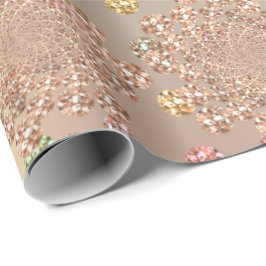 Ro Guld Swarovski Crystals Spiral Diamond Presentpapper