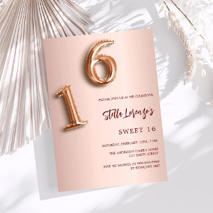Ro guld Sweet 16-inbjudan