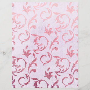 Ro Guld Swirls Scrapbook Papper