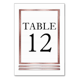 Ro Guld Tone | Vit modern enkel Elegant Bordsnummer