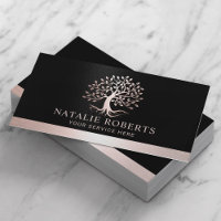 Ro Guld Träd Root Logotyp Hälsa Salon & Spa