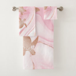 Ro Guld Turtles Bläck Marble Coastal