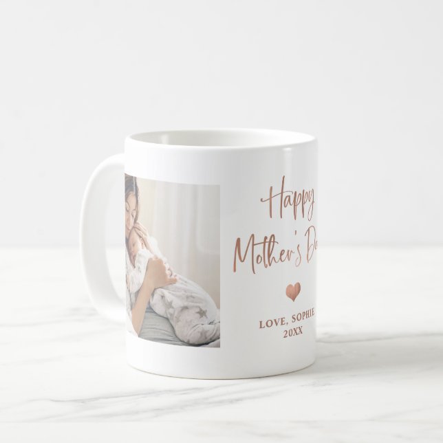 Ro Guld | Två fotoskript Lycklig Mors dag Mu Kaffemugg (Framsida vänster)