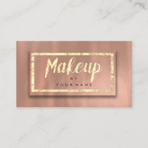 Ro Guld typografi Makeup Artist 3D Visitkort