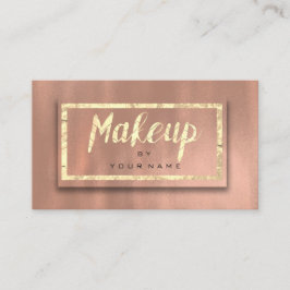 Ro Guld  typografi Makeup Artist 3D Visitkort