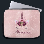 Ro Guld Unicorn Gnistra Princess Monogram Namn Laptop Fodral<br><div class="desc">Ro Unicorn Gnistra Princess Monogram Namn Girly Monogram Fodral. Det här fodral kan anpassas så att det inkluderar ditt första namn. Kontakta designern om du vill ha matchande artiklar.</div>
